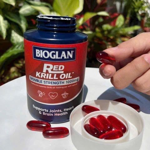 Dầu Nhuyễn Thể Omega 3 Krill Oil Bioglan 60 Viên - Bổ Não, Tăng Cường Sức Khỏe Tim Mạch Từ Úc, Thực Phẩm Chức Năng Tự Nhiên