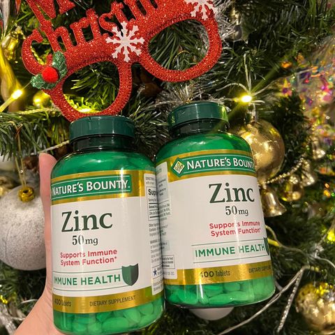 Viên uống bổ sung kẽm Nature’s Bounty Zinc 50mg 400 viên, da & miễn dịch