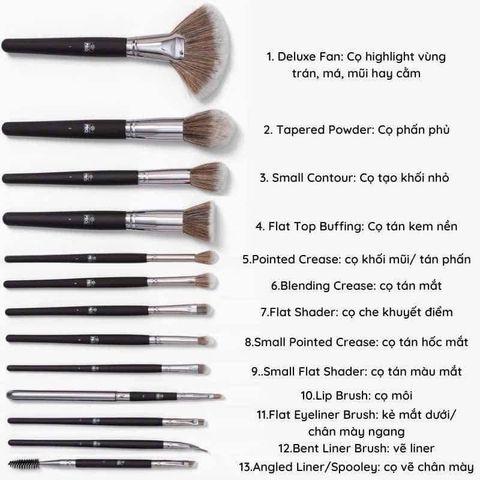 Set cọ trang điểm BH Cosmetics Studio Pro 13 cây - Bộ cọ chuyên nghiệp, đa năng cho vẻ đẹp hoàn hảo tại nhà