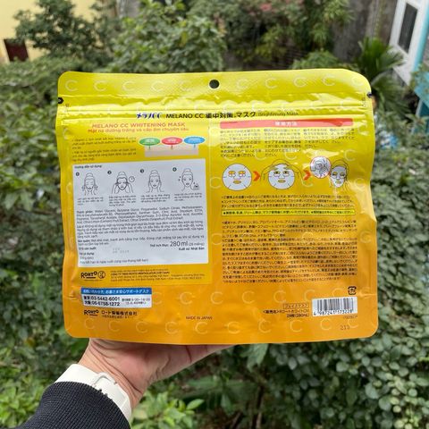 Mặt Nạ Dưỡng Trắng Da Melano CC - 28 Miếng Mặt Nạ Vitamin C Nhật Bản, Giúp Làm Sáng và Đều Màu Da, Chăm Sóc Da Mặt Hiệu Quả