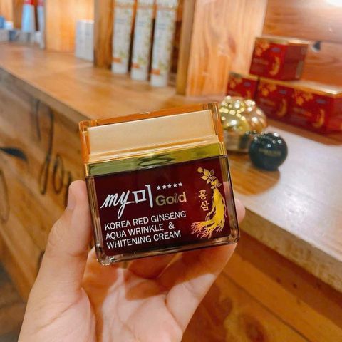 Kem Sâm My Gold Hộp Đỏ 50ml - Kem Dưỡng Trắng Da, Mờ Thâm Nám Từ Nhân Sâm Hàn Quốc, Làm Sáng Da Tự Nhiên