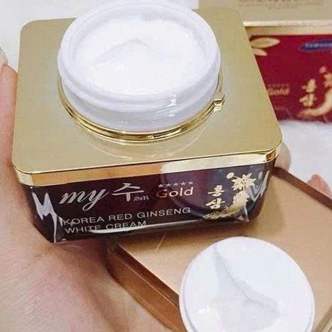 Kem Sâm My Gold Hộp Đỏ 50ml - Kem Dưỡng Trắng Da, Mờ Thâm Nám Từ Nhân Sâm Hàn Quốc, Làm Sáng Da Tự Nhiên