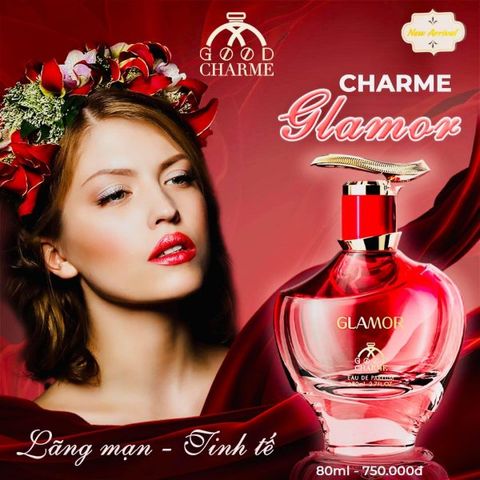 Nước Hoa Nữ Charme Glamor 80ml - Hương Ngọt Ngào Quyến Rũ từ Hoa Cỏ và Trái Cây - Tặng Phụ Nữ Yêu Thích Thông Điệp Nữ Tính