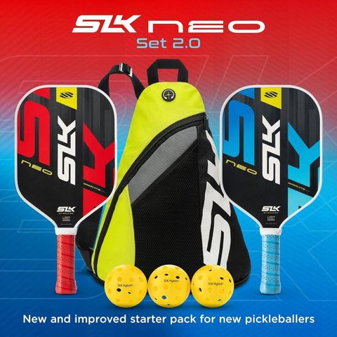 Bộ Vợt Pickleball SLK Neo 2.0 - Vợt Chơi Cao Cấp và Đồ Chơi Thể Thao Lý Tưởng với Grip Siêu Thoải Mái và Kiểm Soát Tối Ưu