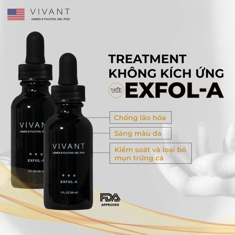 Serum Tẩy Tế Bào Da Retinol Vivant Exfol-A - Giúp Da Sáng Khỏe, Mịn Màng, Chống Lão Hóa, Cải Thiện Kết Cấu Bề Mặt Da
