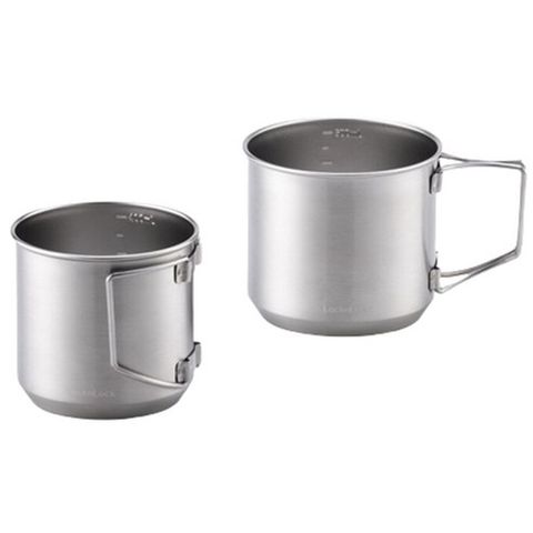 Bộ 2 Cốc Uống Nước Thép Không Gỉ LocknLock 550ml và 450ml - Thiết Kế Gọn Nhẹ, Chất Liệu An Toàn, Phù Hợp Du Lịch