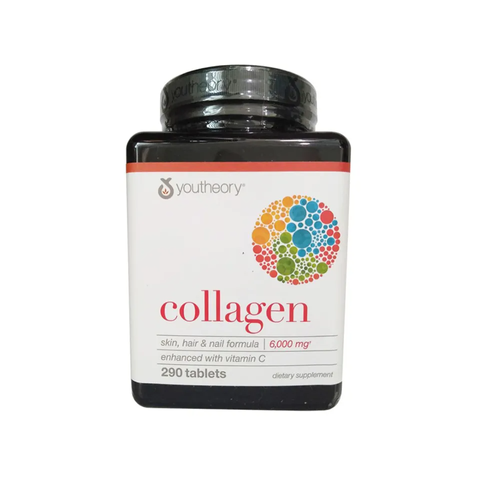 (Fullbox) Viên uống Collagen Youtheory Type 1 2 & 3 Mỹ - Chăm sóc da, giảm nếp nhăn, tăng cường độ đàn hồi và sức khỏe tóc, móng. Chính hãng