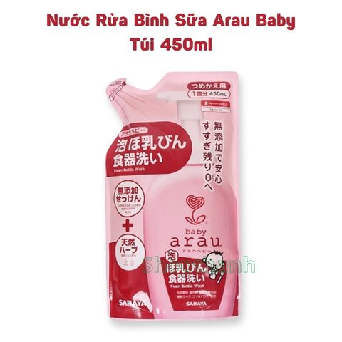 Nước Rửa Bình Sữa Arau Baby 500ml - Sản Phẩm  Từ Thiên Nhiên Dành Cho Bé Yêu, Không Hương Liệu và Chất Bảo Quản