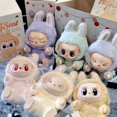 Móc Khóa Pop Mart Labubu Sisi Màu Vàng - Búp Bê Vinyl Nhồi Bông Đáng Yêu, Quà Tặng Dễ Thương Cho Fan của Pop Culture