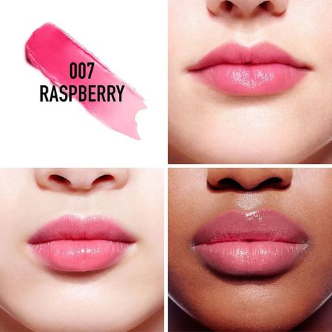 Son Dưỡng Dior Addict Lip Glow Màu 007 Raspberry Hồng Baby Chính Hãng - Sắc Hồng Ngọt Ngào, Dưỡng Ẩm Mịn Màng Cho Đôi Môi Tươi Tắn