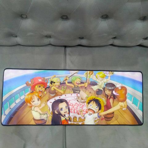 Miếng Lót Bàn Di Chuột One Piece 39 Chống Trượt, Kích Cỡ Lớn 80x30cm, Chất Liệu Cao Su, Dày 3mm, Phù Hợp Cho Game Thủ