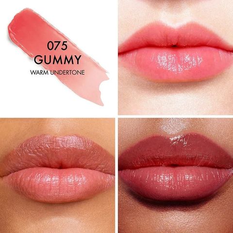 Son Dưỡng Môi Dior Addict Lip Glow Balm 075 Gummy Lipstick Màu Hồng Đào Chính Hãng - Chăm Sóc Môi, Độ Ẩm Cao, Tươi Tắn, Quyến Rũ