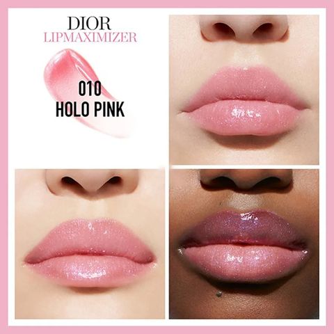 Son Dưỡng Dior Addict Lip Maximizer 010 Holo Pink - Dưỡng ẩm & Làm đầy Môi Hồng San Hô Holographic Chính Hãng