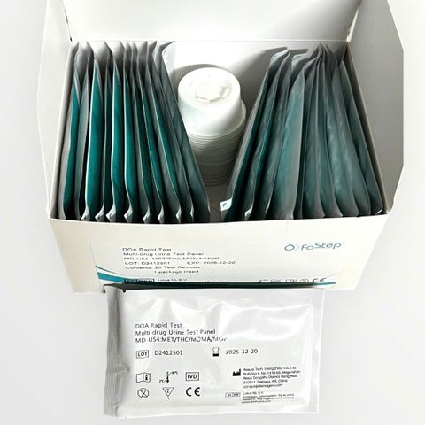 Combo 5 Que Thử Nhanh Chất Gây Nghiện Fastep 4 Chỉ Số - Phát Hiện MET, THC, MOP, MDMA Chính Xác 99%