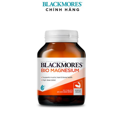 Viên Uống Blackmores Bio Magnesium 100 Viên - Hỗ Trợ Cơ Bắp, Giảm Căng Cứng, Bổ Sung Magie Từ Úc