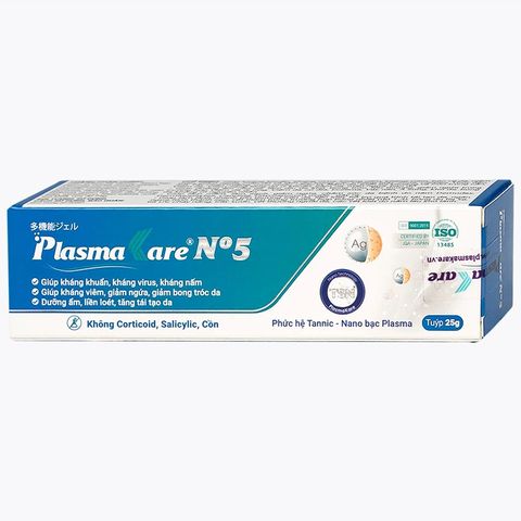 Kem Bôi Da Plasmakare No5 - Tuýp 25g Dưỡng Ẩm, Tái Tạo Da, Giảm Ngứa, Chống Nứt Nẻ, Phù Hợp Với Da Nhạy Cảm