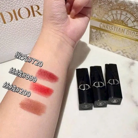Set Son Dior Mini Rouge Lipstick 3 Màu Chính Hãng (720, 200, 999) - Son Môi Cao Cấp, Sang Trọng, Để Có Đôi Môi Gợi Cảm
