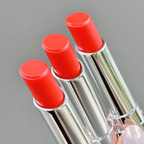 Son Dưỡng Dior Addict Lip Glow Balm 025 Seoul Scarlet - Son Dưỡng Ẩm Môi Màu Cam Đỏ Tươi Chính Hãng 3.2g