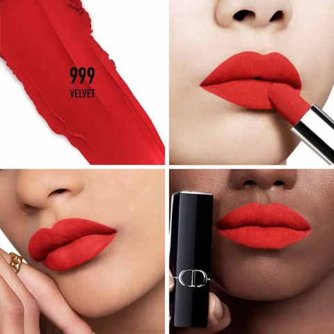 Set Son Dior Rouge Dior Lipstick Velvet Finish - Bộ 5 Màu Cao Cấp: Đỏ Tươi 999, Hồng Khô 720, Hồng San Hô 217, Đỏ Nâu 228, Cam Đất 188