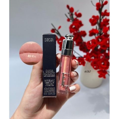 Son Dưỡng Môi Dior Addict Lip Maximizer 067 Hồng Vàng - Chất Son Mượt, Bóng Nhẹ, Dưỡng Ẩm, Chính Hãng Pháp 6ml