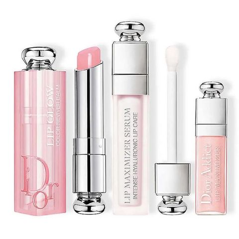 Bộ Set Son Dưỡng Dior Addict Natural Glow - Combo 3 Sản Phẩm Chăm Sóc Môi Sang Trọng, Cung Cấp Độ Ẩm, Màu Sắc Quyến Rũ