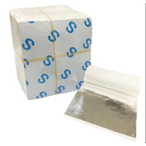 Bạc Nhật Vỡ Trang Trí - Set Dát Bạc Kích Thước 9x9cm, Độ Bóng Cao, Dễ Thi Công Cho Tất Cả Chất Liệu