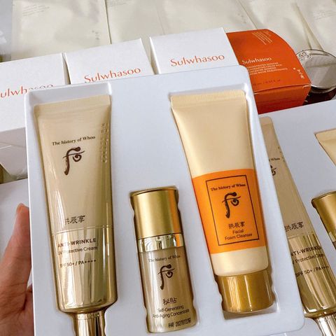 Bộ Kem Chống Nắng Whoo Jin Hea Yoon SPF 50+ Chống Nhăn và Giúp Da Sáng Mịn - Mỹ Phẩm Cao Cấp Hàn Quốc Chống Oxy Hóa