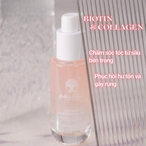 Tinh Dầu Dưỡng Tóc Biotin & Collagen 60ml - Phục Hồi Tóc Hư Tổn, Dưỡng Ẩm, Giúp Tóc Mềm Mượt, Thấm Nhanh