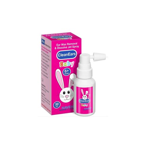 Xịt Tan Ráy Tai An Toàn CleanEars Baby cho Bé Từ 6 Tháng Tuổi - Giúp Làm Sạch, Dưỡng Ẩm Tai Tự Nhiên, Không Gây Kích Ứng