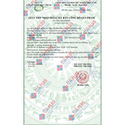 Viên uống dầu cá Careline 1000mg - Bổ sung DHA, EPA hỗ trợ thị lực và sức khỏe tim mạch (100 viên) nhập khẩu chính ngạch từ Úc