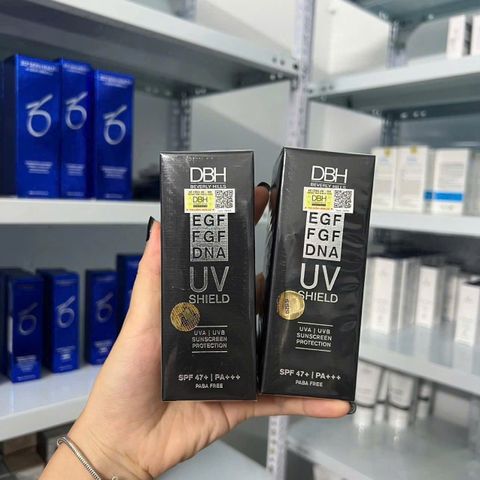 Kem Chống Nắng DBH EGF FGF DNA UV - SHIELD (SPF 47) - Bảo Vệ Da Chống Tia UV, Dưỡng Ẩm & Tăng Cường Đàn Hồi Da