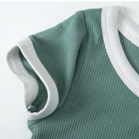 Bộ Cộc Tay Thun Tăm Mát Lạnh MINKYMOM - Trang Phục Nhi Đáng Yêu Cho Bé Trai, Bé Gái (11 Màu Quảng Châu)