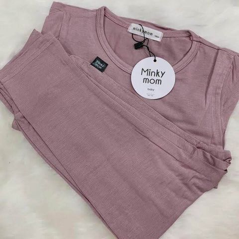 Bộ Đồ Dài Tay Thun Lạnh Cạp Cao MinkyMom Chống Muỗi Cho Bé - Quần Áo Thời Trang Trẻ Em An Toàn, Thoáng Mát Từ Quảng Châu