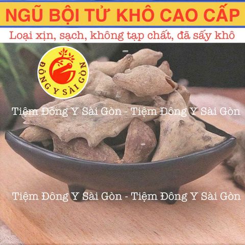 Ngũ Bội Tử Khô Cao Cấp 100g - Thực Phẩm Khô Tự Nhiên, Hỗ Trợ Tiêu Hóa và Giảm Đau Bụng, Không Tạp Chất