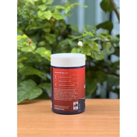 Dầu Nhuyễn Thể Bioglan Red Krill Oil 1000mg - Hỗ Trợ Tim Mạch, Não, Khớp - 60 Viên - Tăng Cường Sức Khỏe Toàn Diện