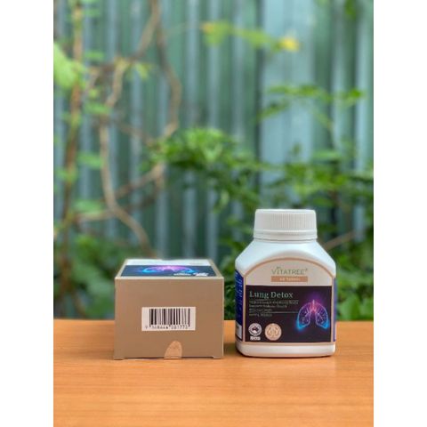 Viên Uống Bổ Phổi Vitatree Lung Detox 60 Viên - Hỗ Trợ Hô Hấp, Thải Độc Phổi Từ Thảo Dược Thiên Nhiên