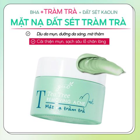 Mặt Nạ Đất Sét Tràm Trà – GUO Tea Tree Mask 50gr