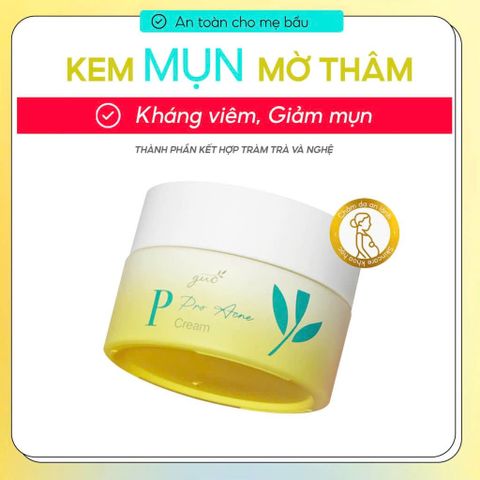 Kem Trị Mụn Trà Nghệ GUO Cho Bà Bầu - Giảm Sưng, Mờ Thâm, Dưỡng Ẩm 30g - An Toàn, Hiệu Quả Cho Da Nhạy Cảm