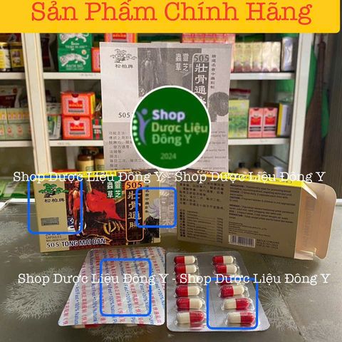 Viên uống 505 Tống Mai Đan hỗ trợ giảm đau nhức xương khớp - Hỗ trợ điều trị phong tê thấp, thoát vị đĩa đệm, 30 viên