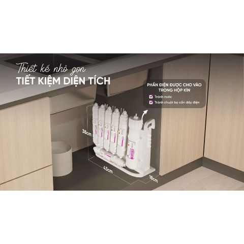 Máy Lọc Nước Compact Mutosi MP-U1368 - 10 Lõi Chống Độc, Tiêu Chuẩn Nhật Bản, Lọc Sạch 99.99% Tạp Chất, Nước Uống An Toàn