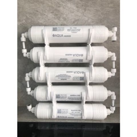 Bộ Lõi Lọc AQUA Chính Hãng - Cung Cấp Khoáng Chất Cho Nước Uống Tinh Khiết - Sử Dụng Than Hoạt Tính Và Đá Maifan