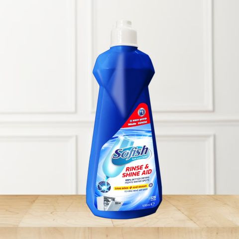 Nước Làm Bóng SOFISH 500ML Chính Hãng - Tăng Cường Bảo Vệ Bát Đĩa, Dùng Cho Máy Rửa Chén Tối Ưu Hóa Sấy Khô