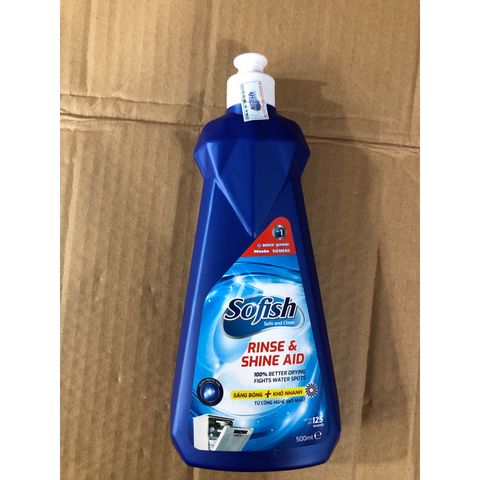 Nước Làm Bóng SOFISH 500ML Chính Hãng - Tăng Cường Bảo Vệ Bát Đĩa, Dùng Cho Máy Rửa Chén Tối Ưu Hóa Sấy Khô