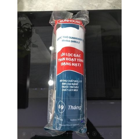 Lõi Lọc Thô SUNHOUSE Số 2 - Than Hoạt Tính Dừa Hấp Thụ Chất Bẩn Và Clo Trong Nước - Thay Thế 6-9 Tháng