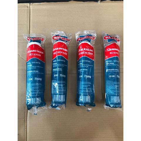 Combo 4 Lõi Lọc Nước Khoáng SUNHOUSE 5678 - Hàng Chính Hãng, Cung Cấp Khoáng Chất Thiết Yếu Cho Sức Khỏe