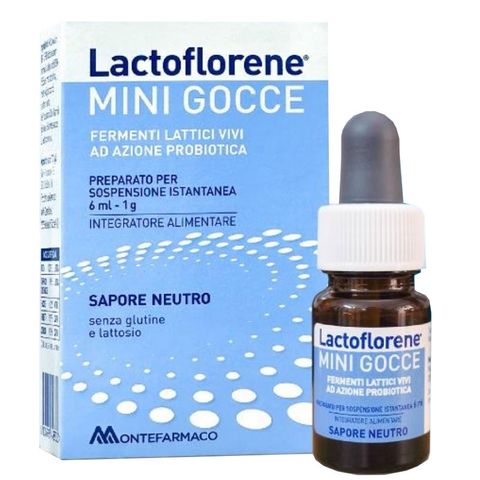 Men Vi Sinh Lactoflorene Mini Gocce - Hỗ Trợ Tiêu Hóa và Cải Thiện Bất Dung Nạp Lactose Cho Trẻ Sơ Sinh 6ml