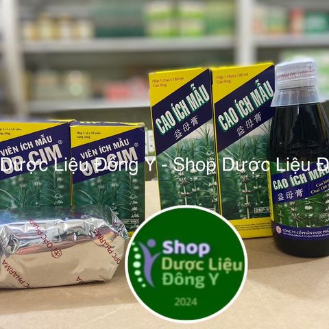 Cao Ích Mẫu OPC Giảm Rối Loạn Kinh Nguyệt - Giải Quyết Đau Bụng Kinh, Hỗ Trợ Kinh Nguyệt Đều Đặn, Hộp 50 Viên, Xuất Xứ Việt Nam