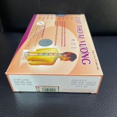 Viên Uống Cốt Thoái Vương Á Âu - Bổ Sung Dưỡng Chất Hỗ Trợ Khớp, Giảm Đau Nhức, Cải Thiện Vận Động (30 Viên)