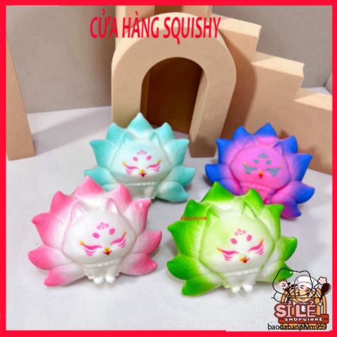 Hồ Ly Tinh Xanh Dương 7 Màu Squishy - Đồ Chơi Giải Trí Siêu Dễ Thương, Giảm Căng Thẳng Cho Trẻ Em