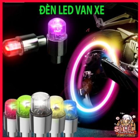 Nắp van lốp xe đạp LED phát sáng đa sắc - Phụ kiện trang trí bánh xe nổi bật cho xe đạp, xe máy, xe hơi